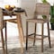 Bali & Pari Magy Modern Bohemian Grey Kubu Rattan and Mahogany Wood Bar Stool 245-13714-ZORO - alternate 9